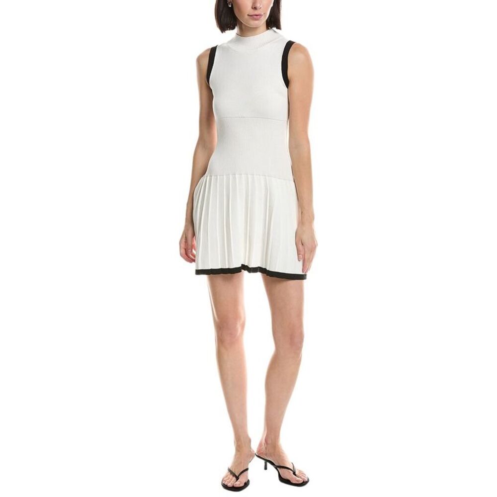 Hl Affair Womens  Sleeveless Mini Dress, White